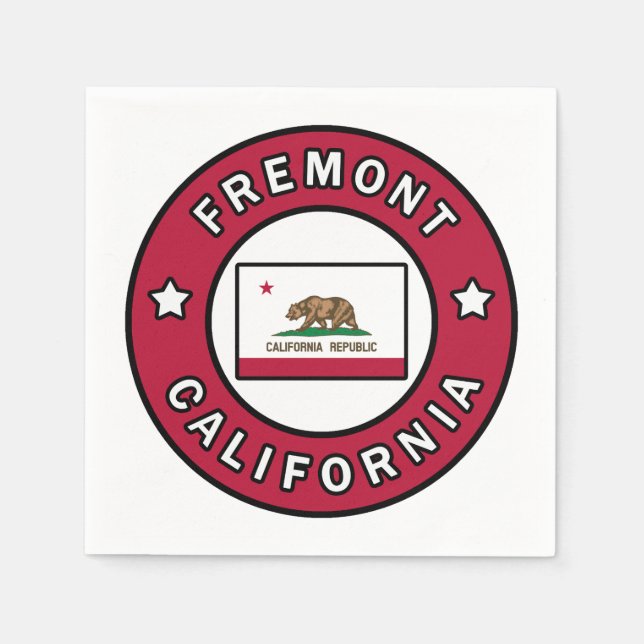 Fremont California Napkins (Front)