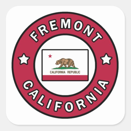 Fremont California Square Sticker