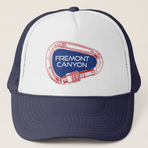 Fremont Canyon Wyoming Rock Climbing Carabiner Trucker Hat