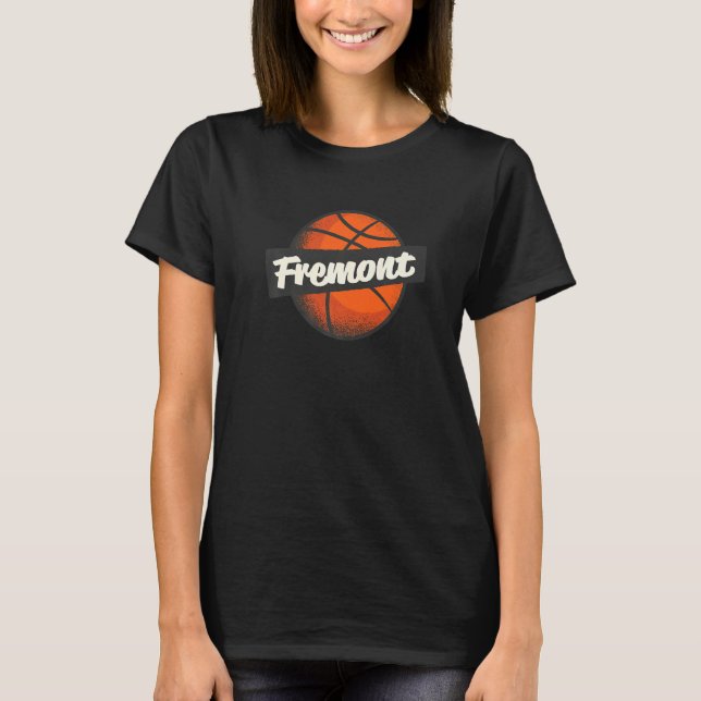 Fremont Hometown Basketball Player Sports   T-Shirt (Front)
