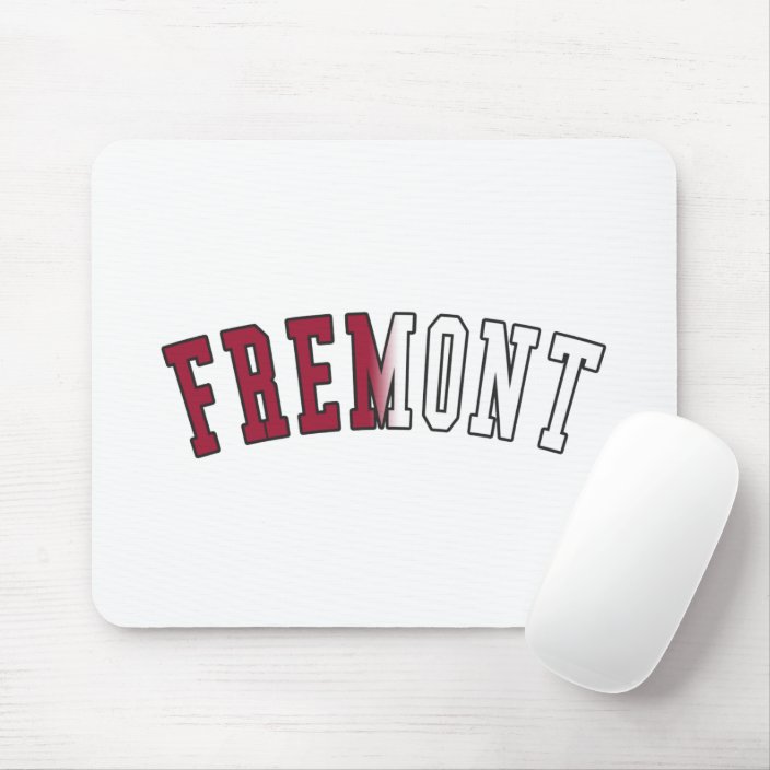 Fremont in California State Flag Colors Mouse Pad