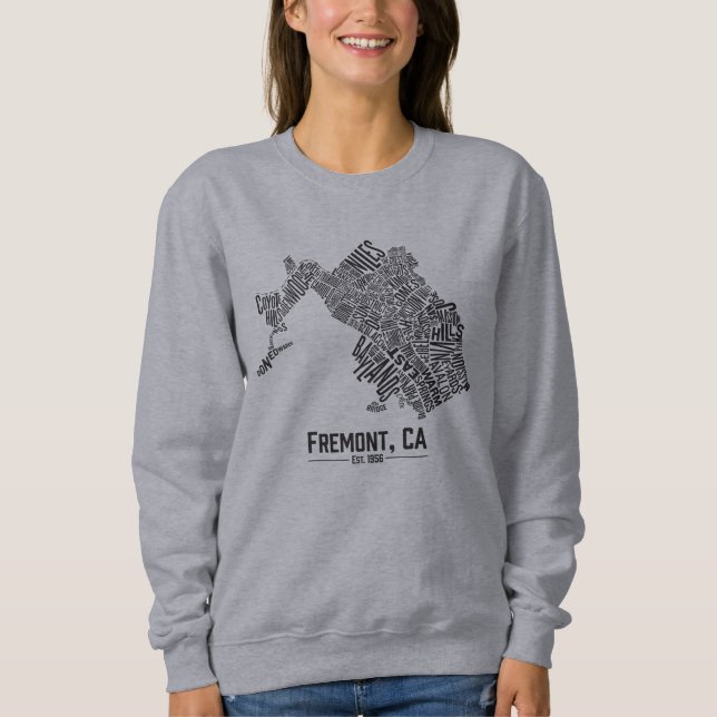 Fremont Neighborhoods Crewneck Sweatshirt (Front)