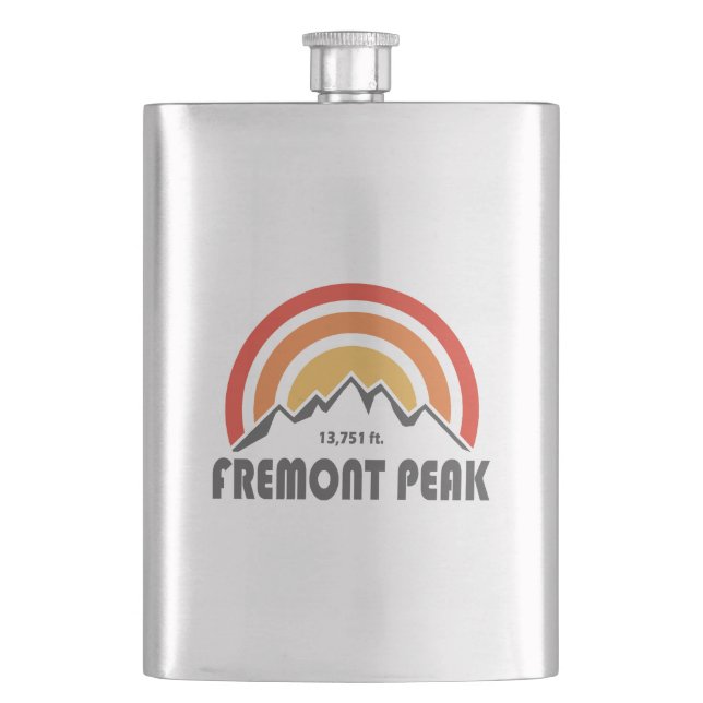 Fremont Peak Wyoming Flask (Front)