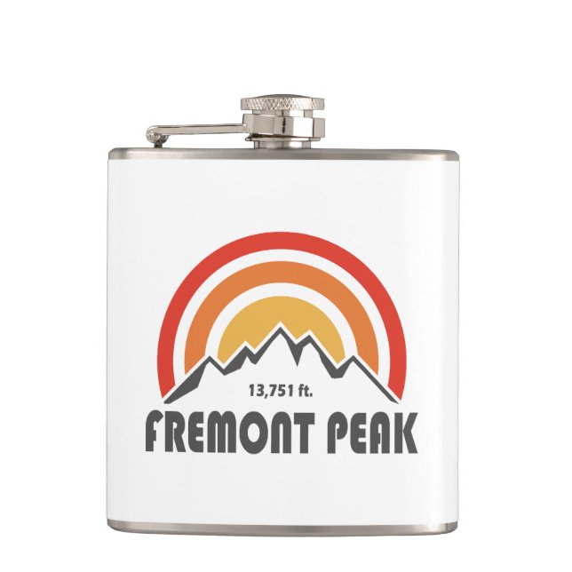 Fremont Peak Wyoming Flask (Front)