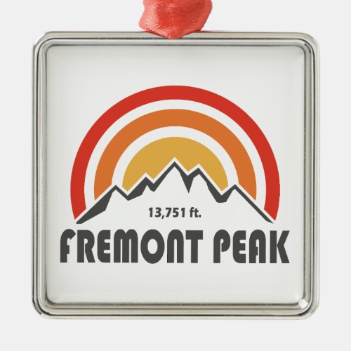Fremont Peak Wyoming Metal Ornament