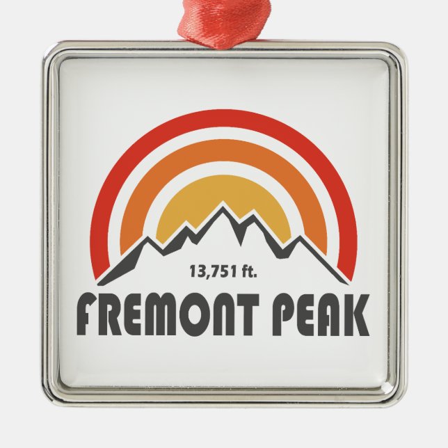 Fremont Peak Wyoming Metal Ornament (Front)
