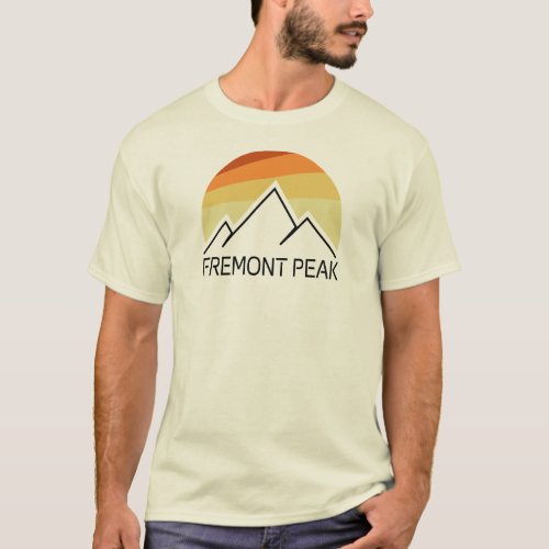 Fremont Peak Wyoming Retro T_Shirt