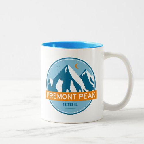 Fremont Peak Wyoming Stars Moon Two_Tone Coffee Mug