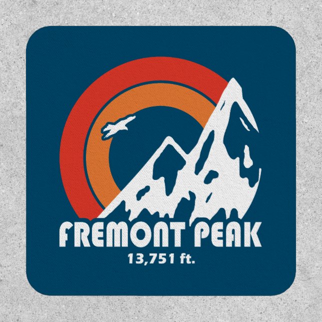 Fremont Peak Wyoming Sun Eagle Patch (Front)