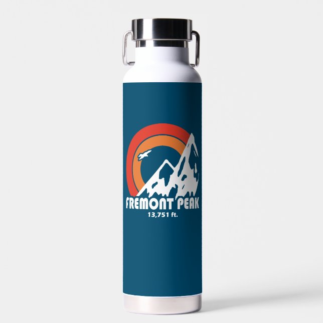 Fremont Peak Wyoming Sun Eagle Water Bottle (Front)