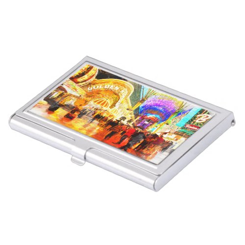 Fremont Street Experience Las Vegas Business Card Case