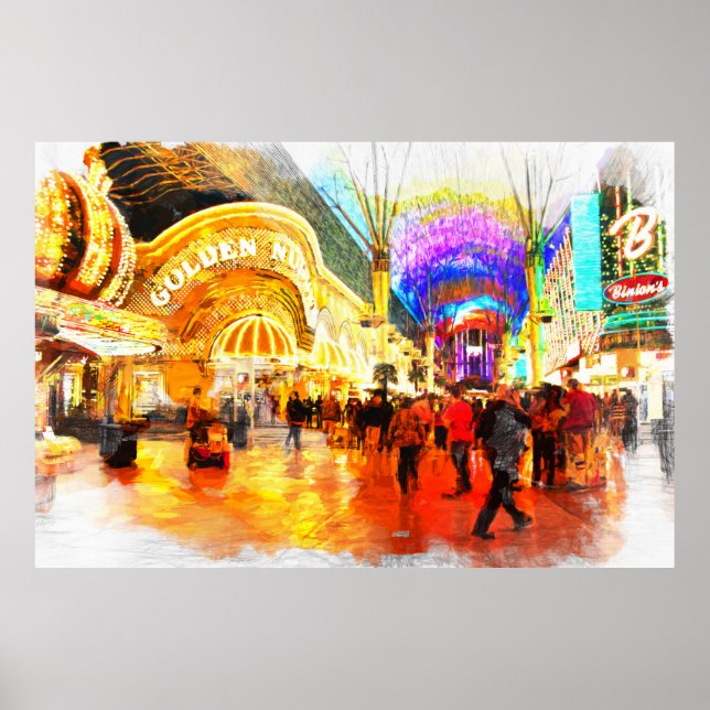 Fremont Street Experience Las Vegas Value Poster (Front)