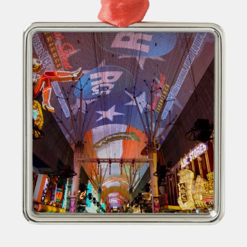 Fremont Street Experience Metal Ornament