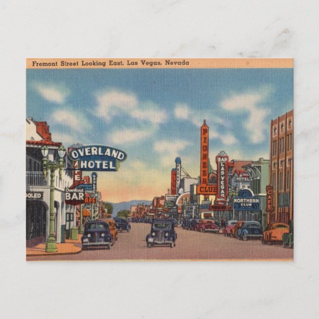 Fremont Street, Las Vegas, Nevada Postcard (Front)