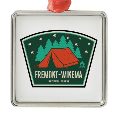 Fremont-Winema National Forest Camping Metal Ornament