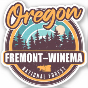 Fremont-Winema National Forest Oregon Sticker