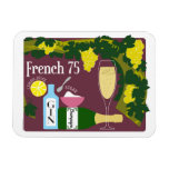French 75 Champagne Cocktail Magnet at Zazzle
