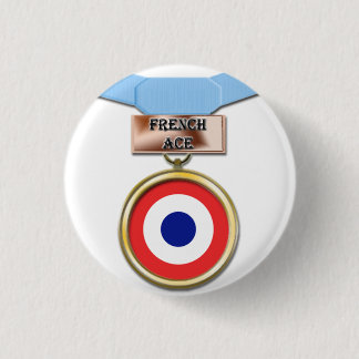 French Ace medal button