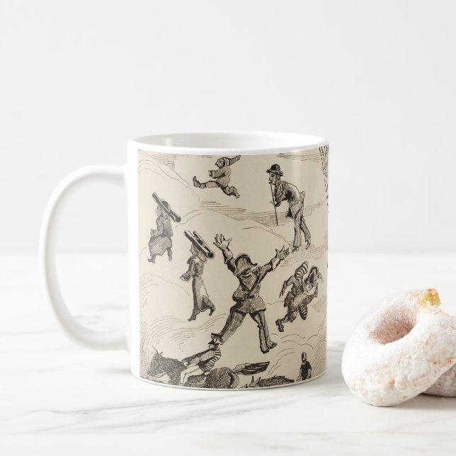 French Advertisement For Balloon Manufacturer Coffee Mug (With Donut)