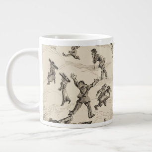 French Advertisement For Balloon Manufacturer Giant Coffee Mug