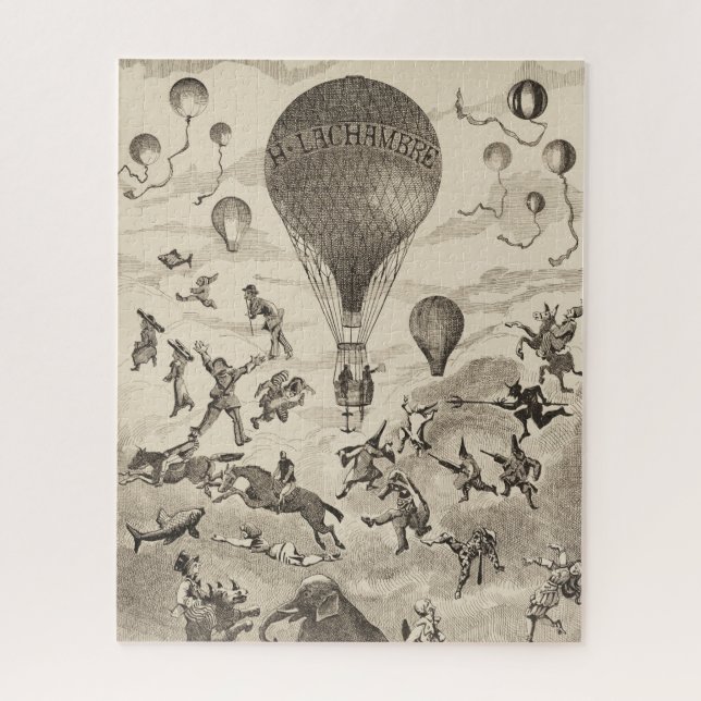 French Advertisement For Balloon Manufacturer Jigsaw Puzzle (Vertical)