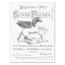 French Advertisement Pegasus Horse Typography Text Tissue Paper
