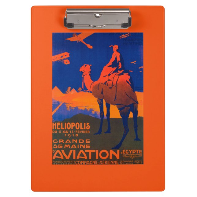 French Airline Promotional Poster Clipboard (Front)