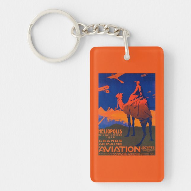 French Airline Promotional Poster Keychain (Front)