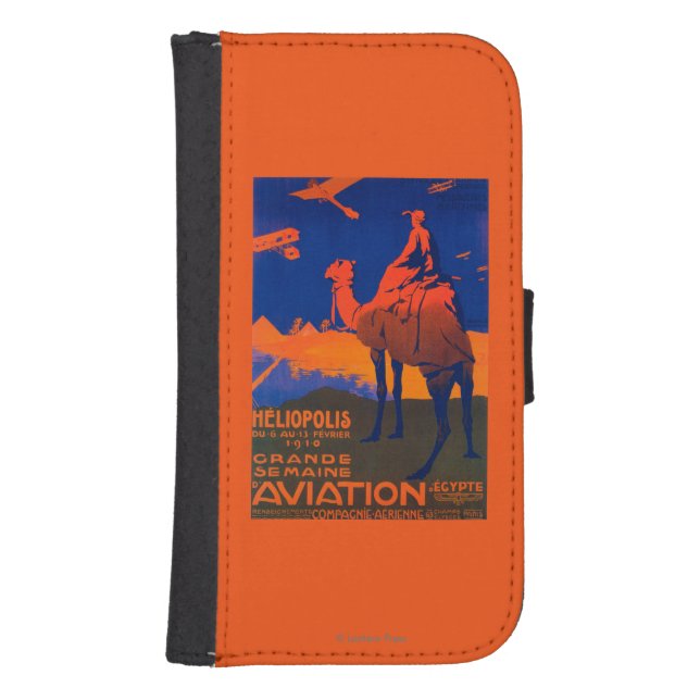 French Airline Promotional Poster Samsung Galaxy Wallet Case (Front)