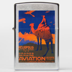 French Airline Promotional Poster Zippo Lighter