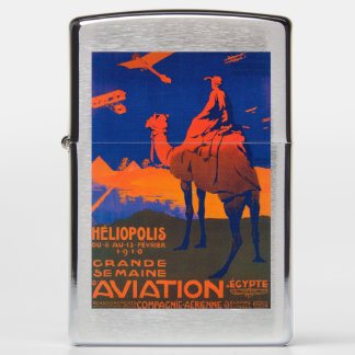 French Airline Promotional Poster Zippo Lighter