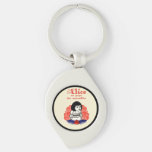 French Alice Book Cover Keychain