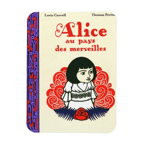 French Alice Book Cover Magnet