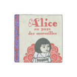 French Alice Book Cover Stone Magnet