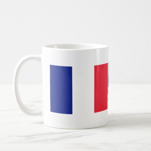 French American flag friendship coffee mug