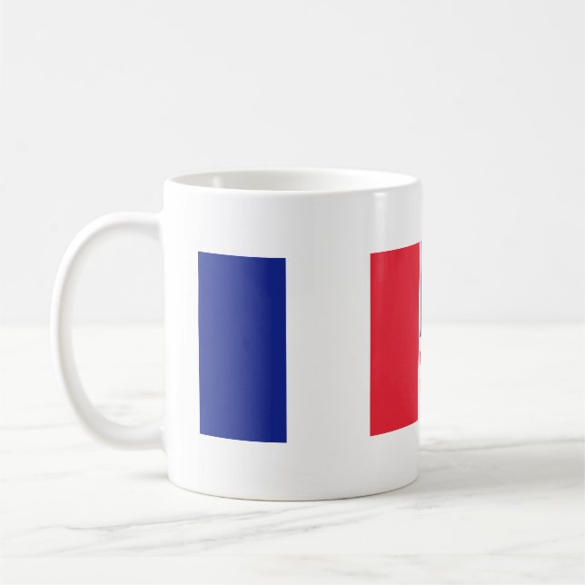 French American flag friendship coffee mug (Left)