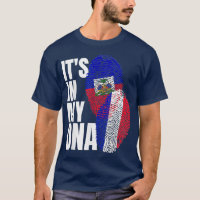 French And Haitian Mix DNA Heritage Flag Gift