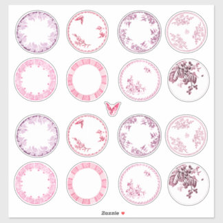 French Antique Plates | RED stickers