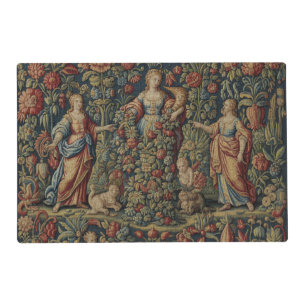 French Antique Style Roman Goddess Abundantia Placemat