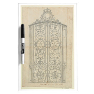 French Architectural Drawing Dry-Erase Board