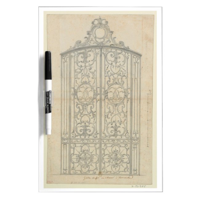 French Architectural Drawing Dry-Erase Board (Front)