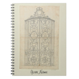 French Architectural Drawing Notebook