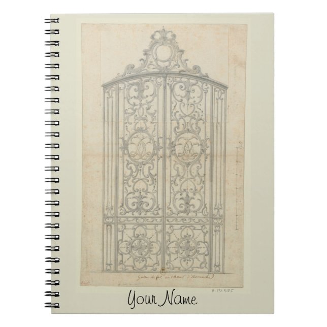 French Architectural Drawing Notebook (Front)