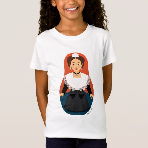 French Arles Provence Matryoshka Girls T_Shirt