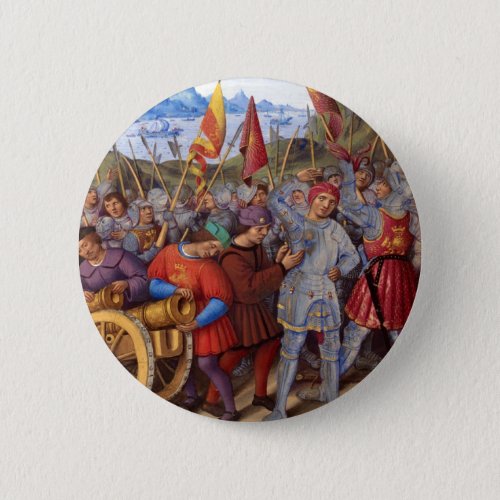 French Army Preparing For War Le Voyage de Gnes Button