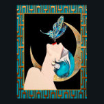 French Art Deco - Butterfly Kiss Poster<br><div class="desc">If you choose to download, Your local Walgreen store makes board posters of your download into different sizes and in various textures at a very good price. Sometimes with a discount. A tip from my US friend. For UK see "Digital Printing" online. I have taken this French Art Deco picture...</div>