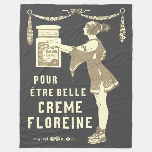 French Art Deco Design Fleece Blanket