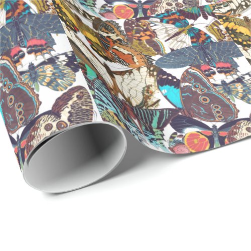 French Art Nouveau Butterflies Wrapping Paper