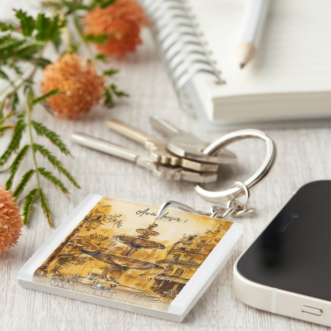 French art of living in Lyon Keychain (Front Right)