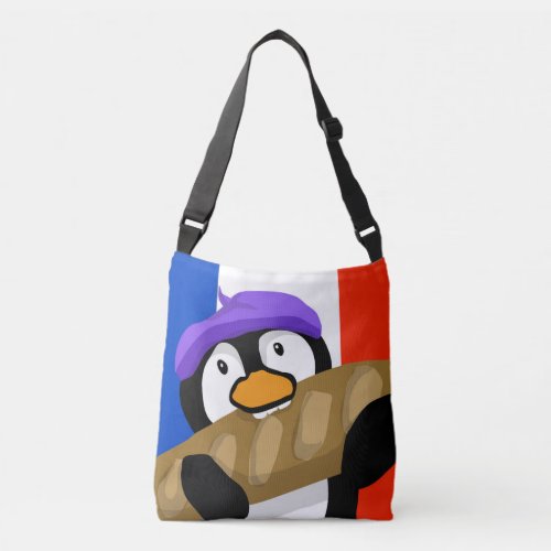 French Baguette Penguin Crossbody Bag